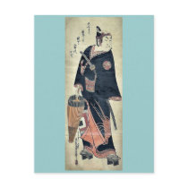 The black knight by Okumura, Masanobu Ukiyoe Post Card