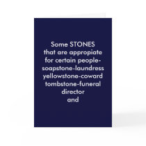 THE BLARNEY STONE FOR YOUR 50TH BIRTHDAY CARD