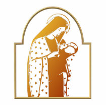 The Blessed Virgin Mary holding Baby Jesus