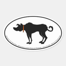 The Block Dog Oval Sticker