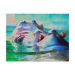 The blue Hippo postcards