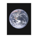 "The Blue Marble" Earth seem from Apollo 17 postcards