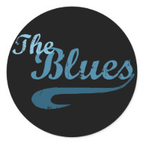 The Blues Round Stickers