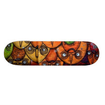 The board has Eyez Skate Boards