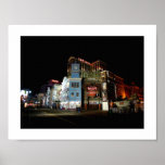 The Boardwalk at Atlantic City at Night Posters