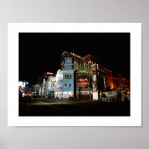 The Boardwalk at Atlantic City at Night Posters