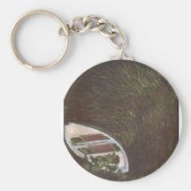 The Boat by Claude Monet Keychain