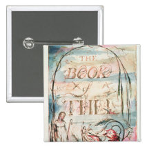 The Book of Thel; Title Page, 1789 Pinback Button