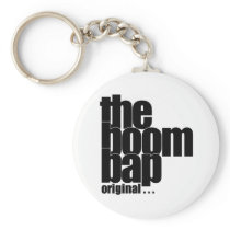 The Boom Bap circular keychain
