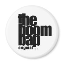 The Boom Bap circular magnet