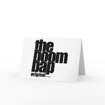 The Boom Bap horizontal greeting card