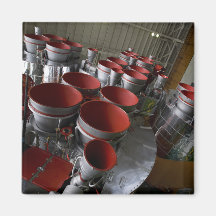 The boosters of the Soyuz TMA-14 spacecraft 2 Fridge Magnet