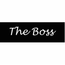 The Boss Acrylic  Pin Acrylic Cut Out