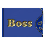 The Boss Greeting Card