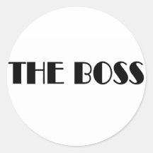 The Boss T-shirts and Gifts. Sticker
