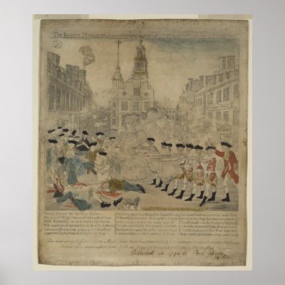 The Boston Massacre Poster by Dividenda