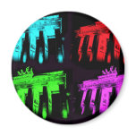 The Brandenburg Gate Collage Fridge Magnet