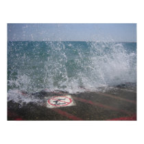 The Breakwall, Lake Michigan, Chicago, IL posters