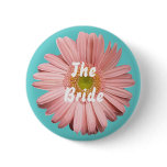 The Bride, Pink gerbera button