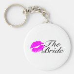 The Bride Pink Lips Kiss Key Chain