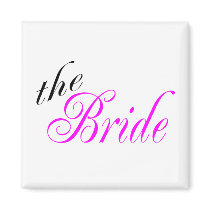 The Bride (Pink) Refrigerator Magnets