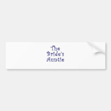The Brides Auntie Bumper Stickers