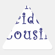The Brides Cousin Triangle Stickers