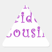 The Brides Cousin Triangle Stickers