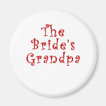 The Brides Grandpa Fridge Magnets