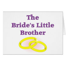 The Bride's Little Brother Cards