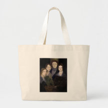 The Brontës ~ Restored Pillar Portrait Tote Bags