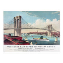 The Brooklyn Bridge in New York City from 1883 Postcards
