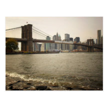 The Brooklyn Bridge, View from Brooklyn Post Card