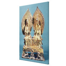 The Buddhas Prabhutaratna and Sakyamuni Gallery Wrap Canvas