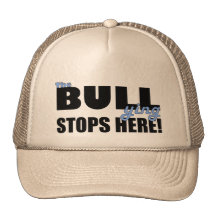 The Bull-ying Stops Here Blue Khaki Hat