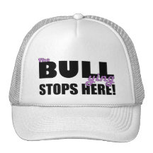 The Bull-ying Stops Here Purple Hat