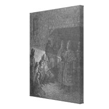The Bull's-Eye, from 'London, a Pilgrimage' Stretched Canvas Print