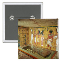 The burial chamber in the Tomb of Tutankhamun Pinback Button