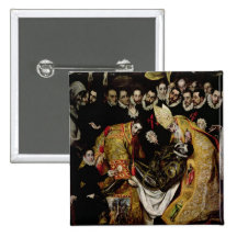 The Burial of Count Orgaz Pinback Buttons
