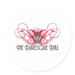 The Burlesque Ball Logo stickers