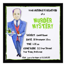 The Butler Murder Mystery Invitation