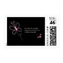 The Butterfly Quote Custom Stamps - Black