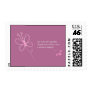 The Butterfly Quote Custom Stamps - Purple