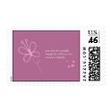 The Butterfly Quote Custom Stamps - Purple