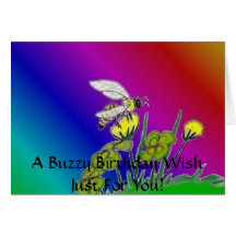 The Buzz and the Beauty Greeting Card