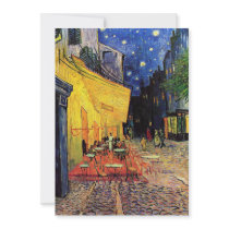 The Cafe Terrace in Arles, at Night - van Gogh Personalized Invite