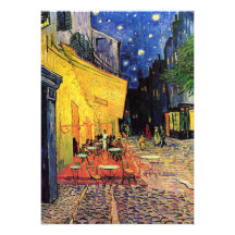 The Cafe Terrace in Arles, at Night - van Gogh Personalized Invite