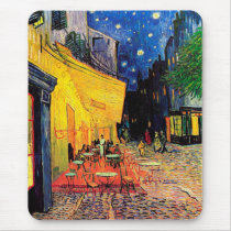 The Cafe Terrace, Vincent van Gogh Mouse Mat