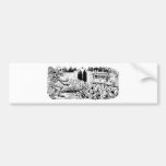 The Calavera of the Trolley Cars c. 1907, Mexico Bumper Stickers