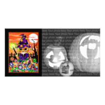 The candies spell picture card